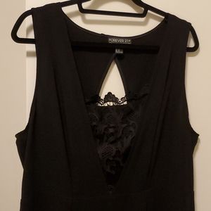 Forever 21+ black lace dress